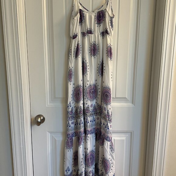 ENTRO Bohemian style Maxi Dress Size Small - Picture 3 of 9